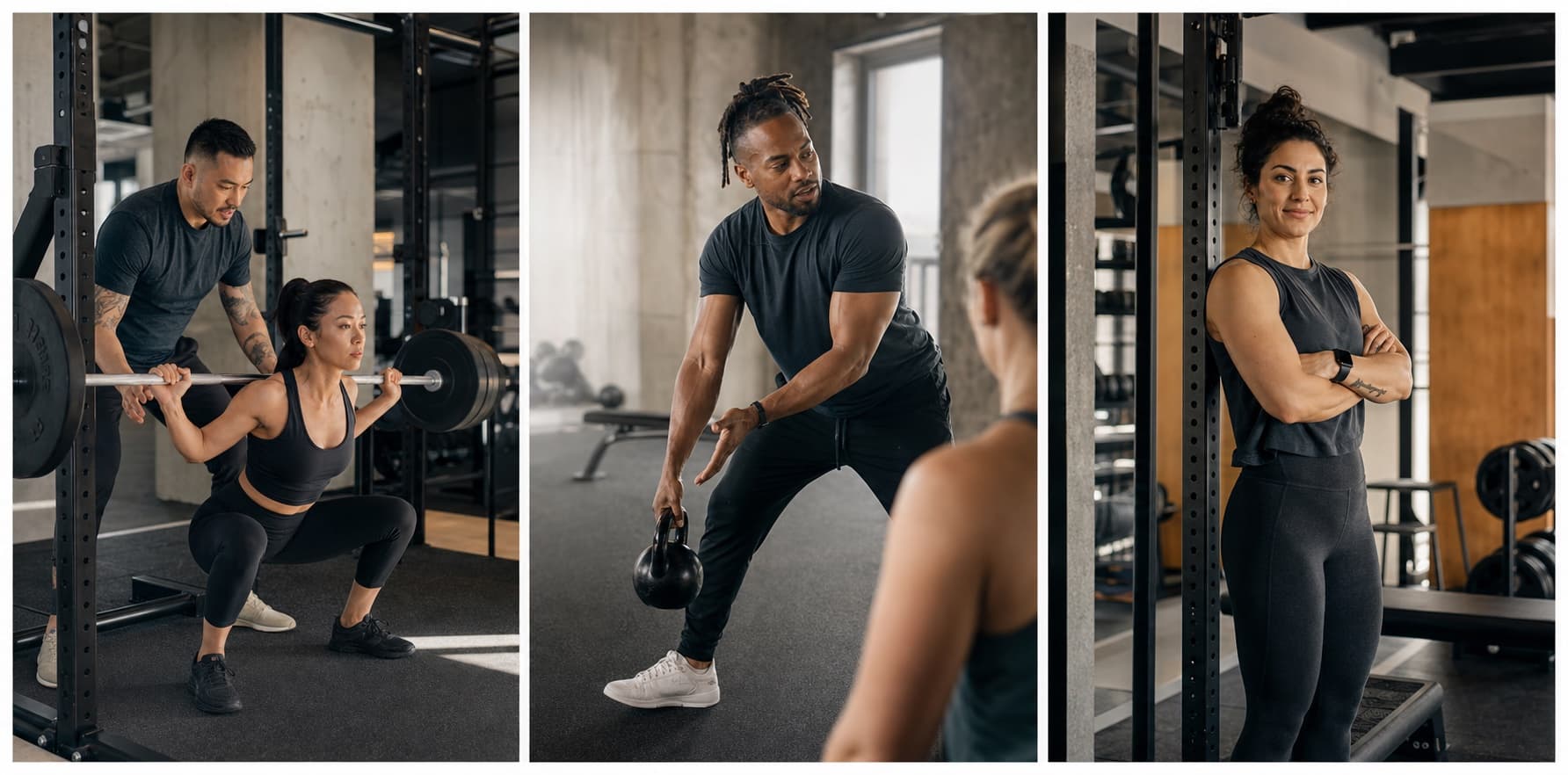 Forge strength coaches guiding members through training