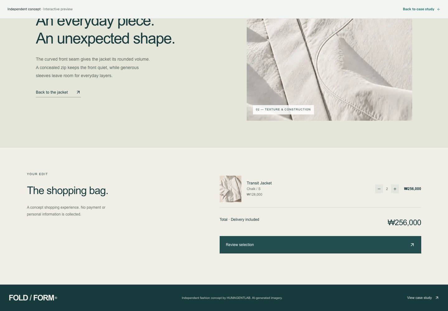 FOLD / FORM — From editorial styling to a personal edit